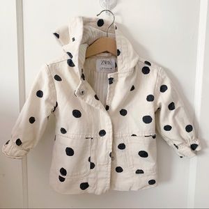 Zara Baby Polka Dot Jacket 12-18 Months